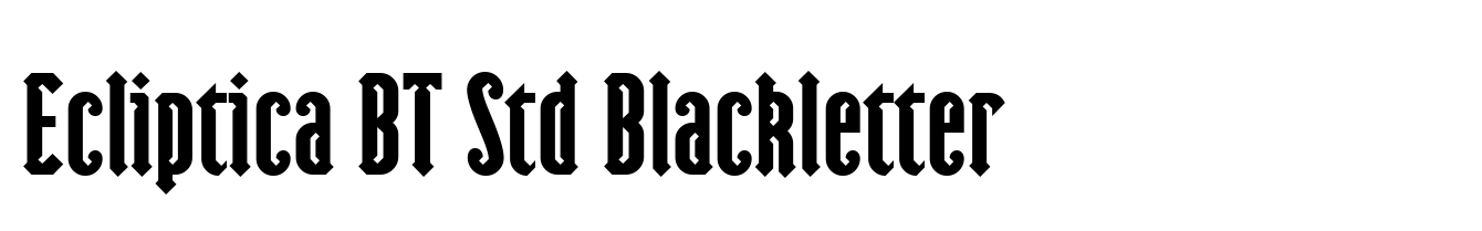 Ecliptica BT Std Blackletter